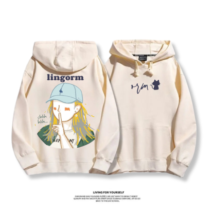 LINGORM 2025秋冬新款 親子情侶男女連帽衛衣