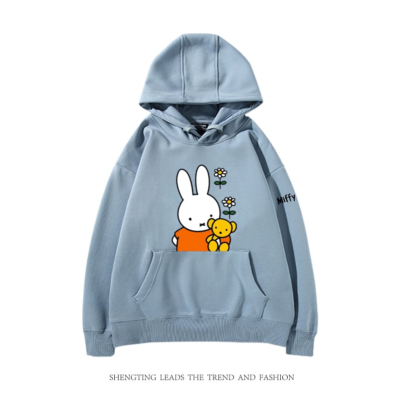 米菲聯名miffy兔 2025秋冬新款 親子情侶裝連帽衛衣