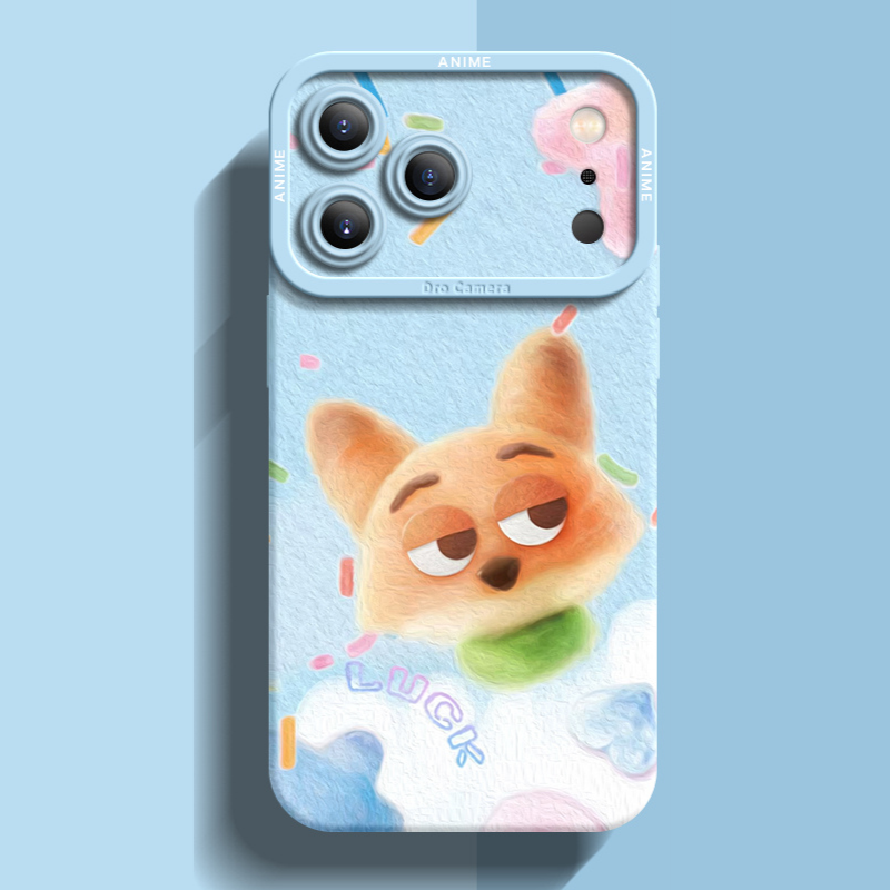 動物方城市液態矽膠全包防摔軟殼