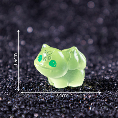 寶可夢 創意夜光小精靈萌粒 微景觀擺件