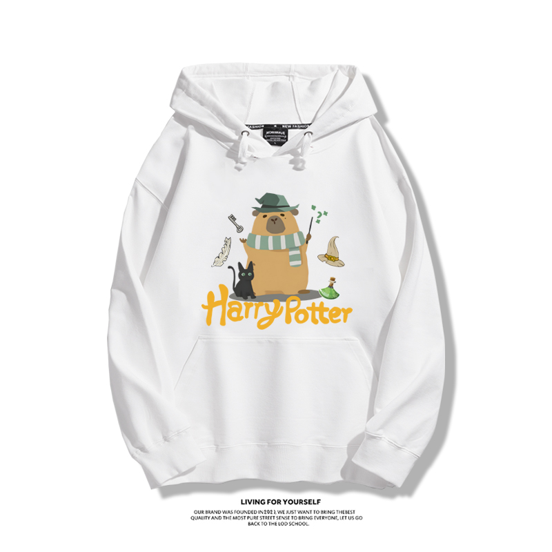 可愛水豚君卡皮巴拉新款 親子情侶男女款連帽衛衣-ZUIHANG SHOP