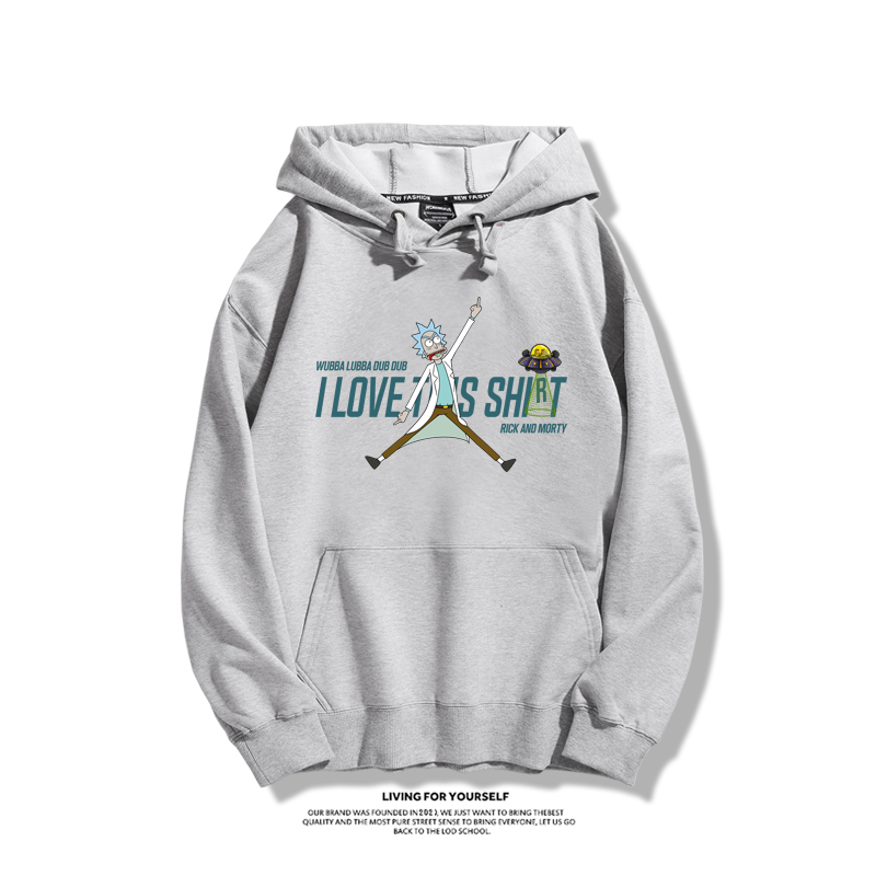 瑞克和莫蒂新款 親子情侶男女款連帽衛衣-ZUIHANG SHOP