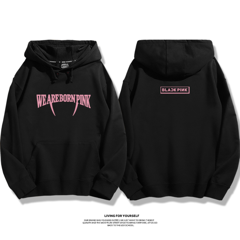 rose樸彩英bornpink周邊 2025秋冬新款 親子情侶裝連帽衛衣