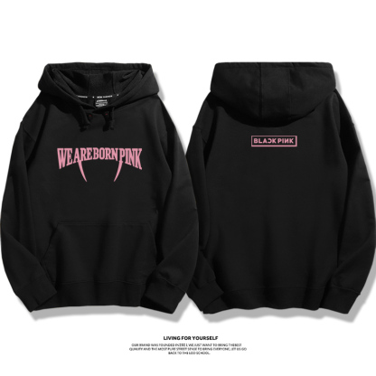 rose樸彩英bornpink周邊 2025秋冬新款 親子情侶裝連帽衛衣