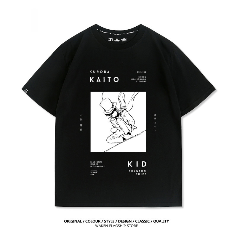 怪盜基德 2025親子情侶男女同款 印花短袖T恤