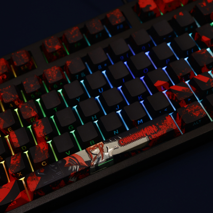 瑪奇瑪Makima電鋸人透光RGB108鍵標準配列衛星軸鍵帽-ZUIHANG SHOP