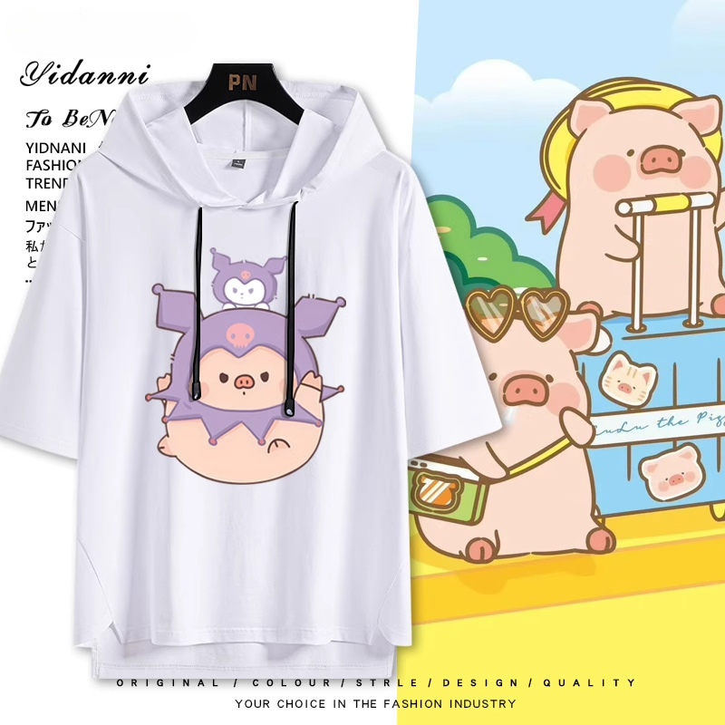 LULU豬聯名三麗鷗 連帽短袖T恤-ZUIHANG SHOP