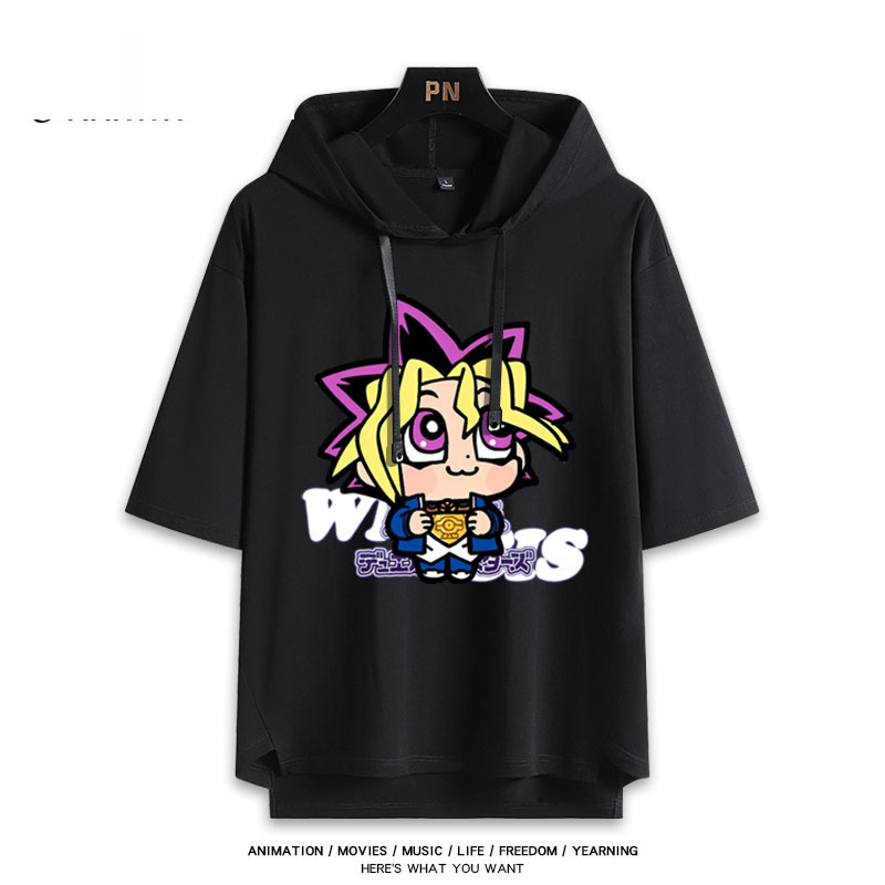 遊戲王 武藤遊戲 連帽短袖T恤-ZUIHANG SHOP