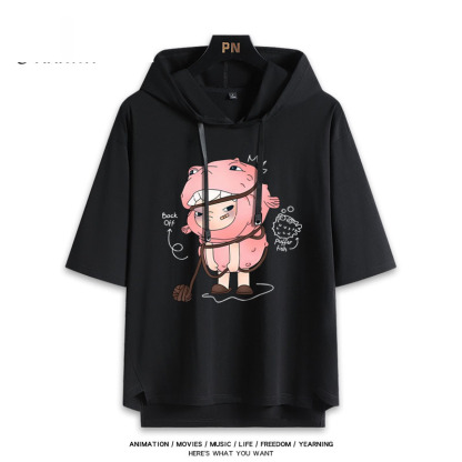 Hirono小野 連帽短袖T恤-ZUIHANG SHOP