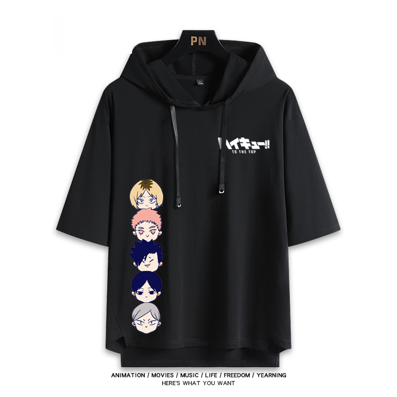 排球少年 連帽短袖T恤