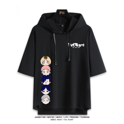 排球少年 連帽短袖T恤