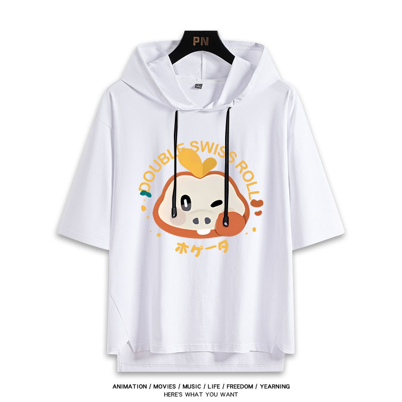 寶可夢新款 親子情侶男女款連帽短袖T恤-ZUIHANG SHOP