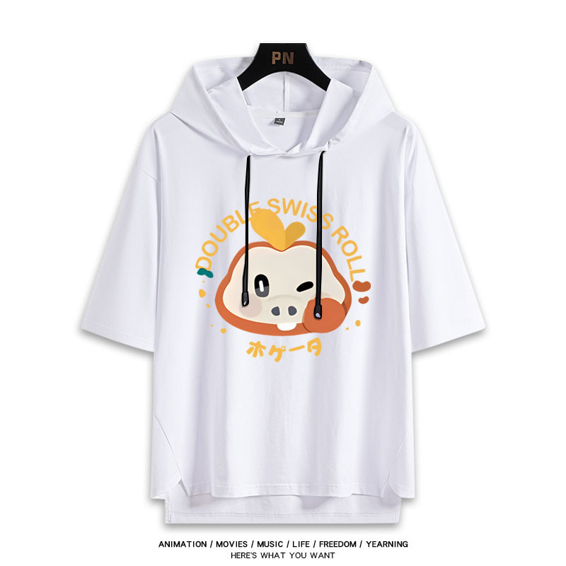 寶可夢新款 親子情侶男女款連帽短袖T恤-ZUIHANG SHOP