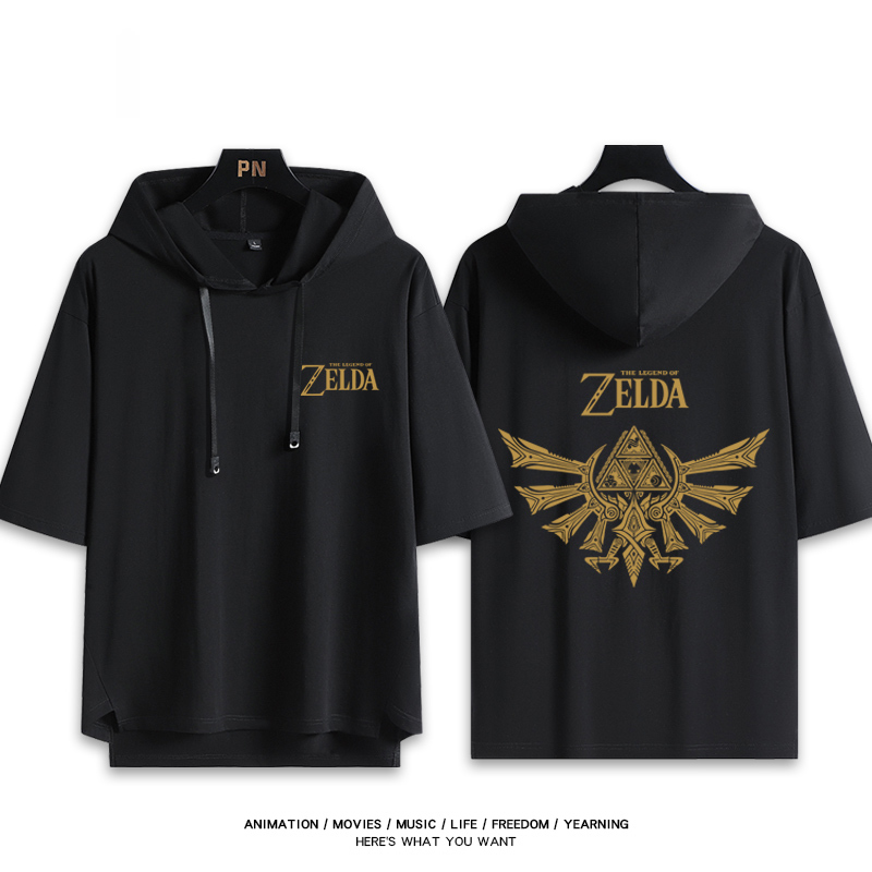 薩爾達傳說 連帽短袖T恤-ZUIHANG SHOP