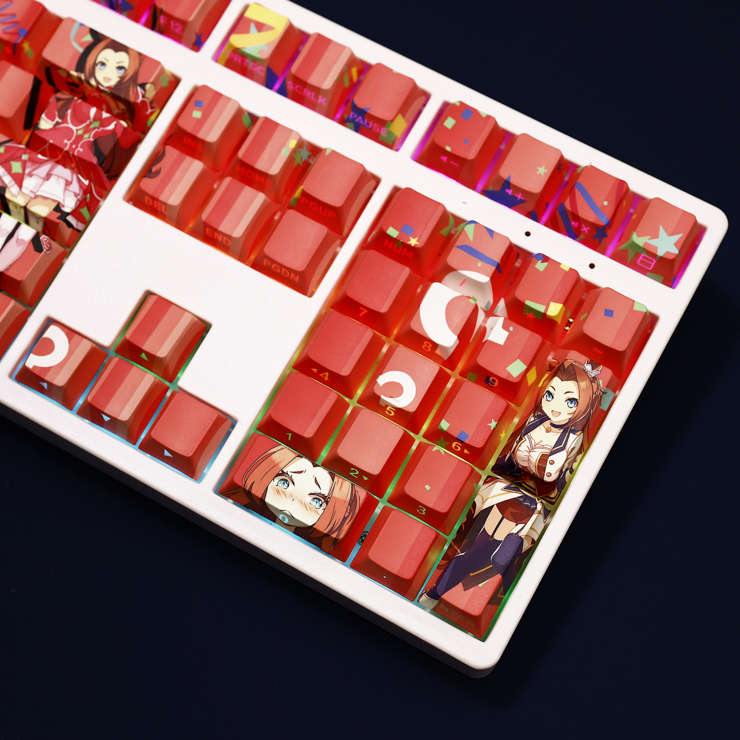 川上公主賽馬娘Pretty Derby透光RGB108鍵標準配列衛星軸鍵帽-ZUIHANG SHOP