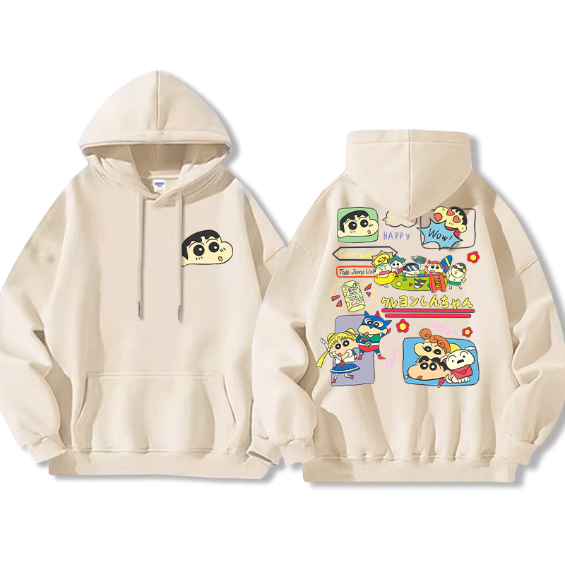 蠟筆小新新款 親子情侶男女款連帽衛衣-ZUIHANG SHOP