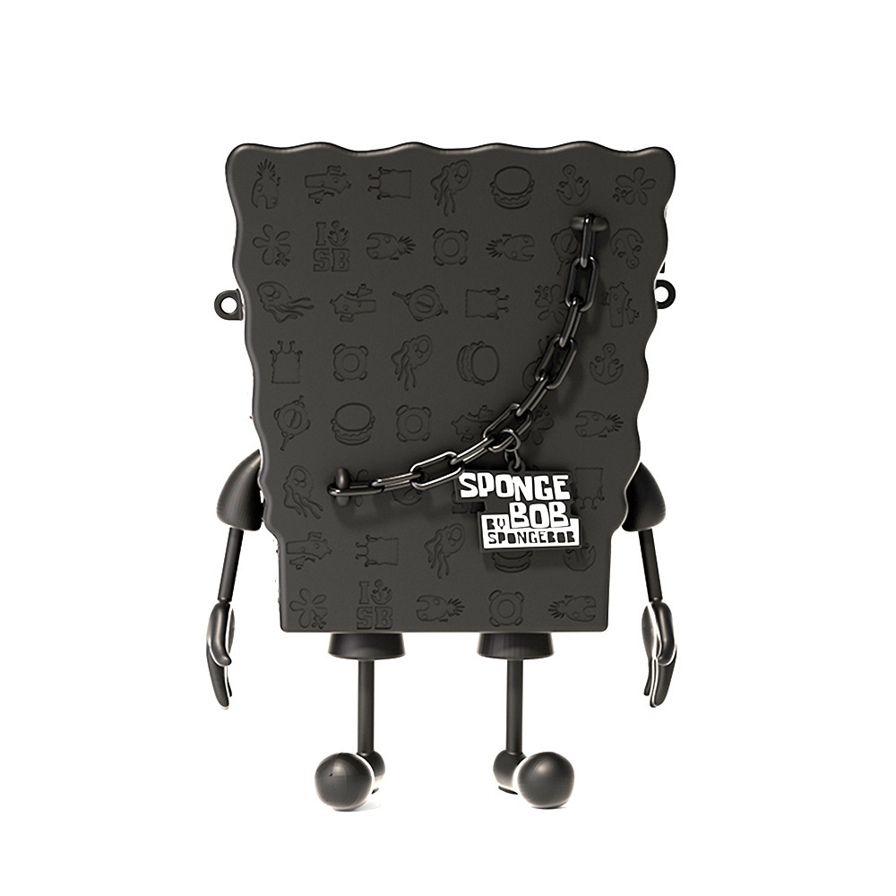 正版海綿寶寶 黑金系列 潮流卡通男女單肩包-ZUIHANG SHOP