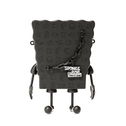 正版海綿寶寶 黑金系列 潮流卡通男女單肩包-ZUIHANG SHOP