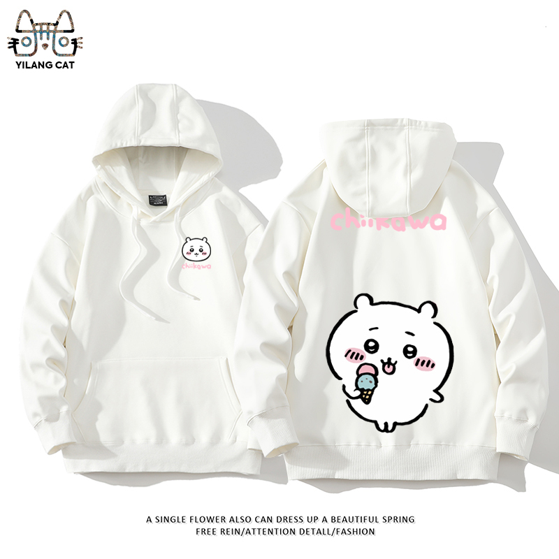 Chiikawa聯名衛衣2025秋冬新款親子情侶裝連帽衛衣