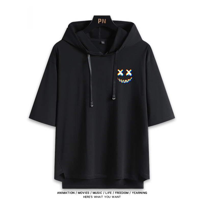 Vtuber HOLOLIVE 連帽短袖T恤 常暗永遠 常闇トワ TokoyamiTowa-ZUIHANG SHOP