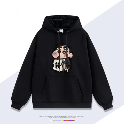 蠟筆小新 2025秋冬新款 親子情侶裝連帽衛衣