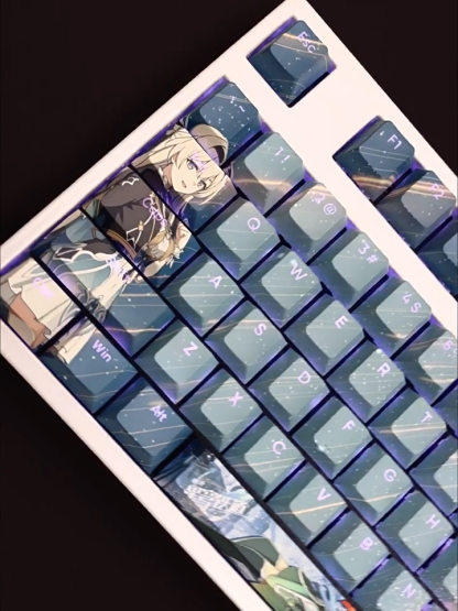 流螢透光RGB108鍵標準配列衛星軸鍵帽