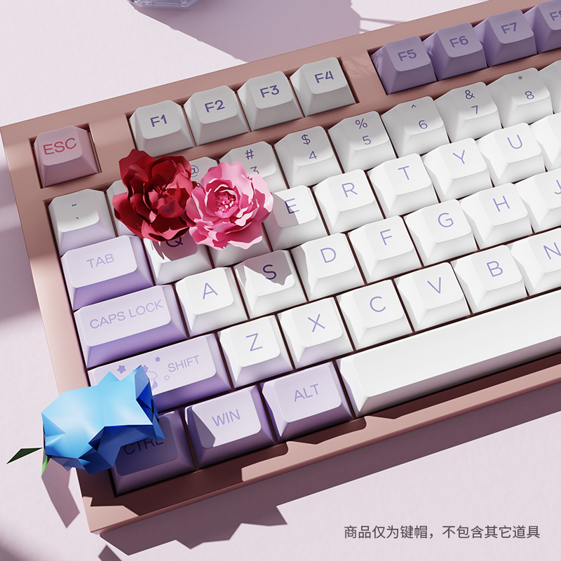 星之卡比主題鍵帽正刻XDA小全套PBT熱昇華鍵帽適配美加獅 wooting-ZUIHANG SHOP