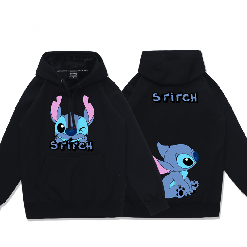 史迪奇 2025秋冬新款 親子情侶裝連帽衛衣