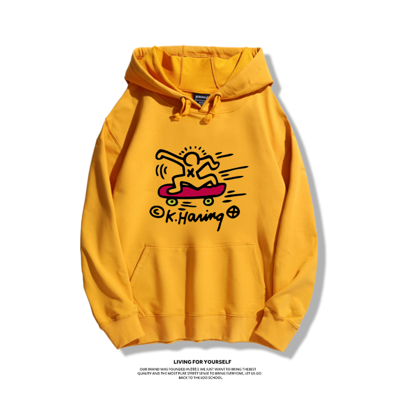 keith haring新款 親子情侶男女款連帽衛衣-ZUIHANG SHOP