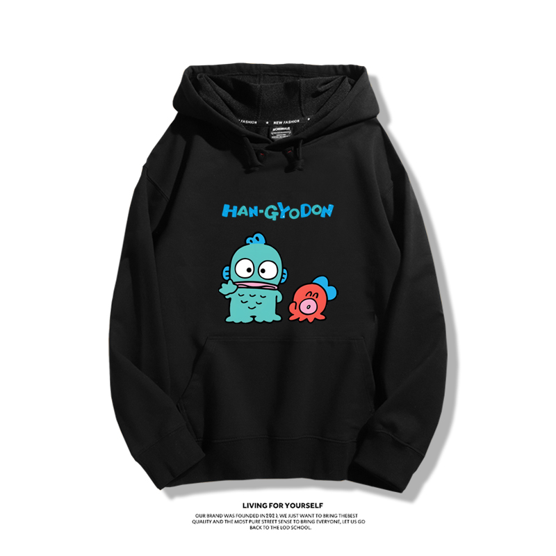 人魚漢頓醜魚新款 親子情侶男女款連帽衛衣-ZUIHANG SHOP