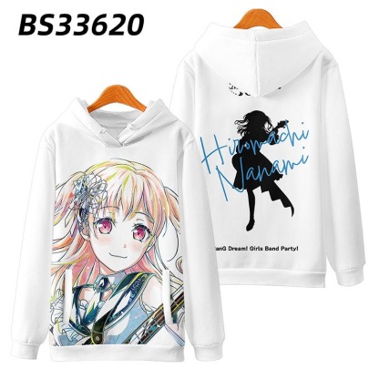 BanG Dream Morfonica 動漫周邊 秋冬潮流寬鬆休閒連帽T