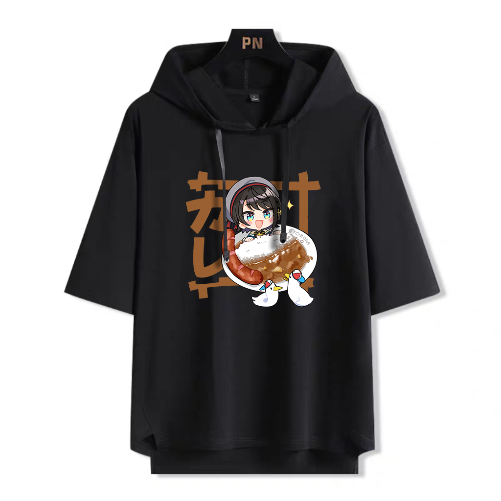 Hololive連帽短袖T恤