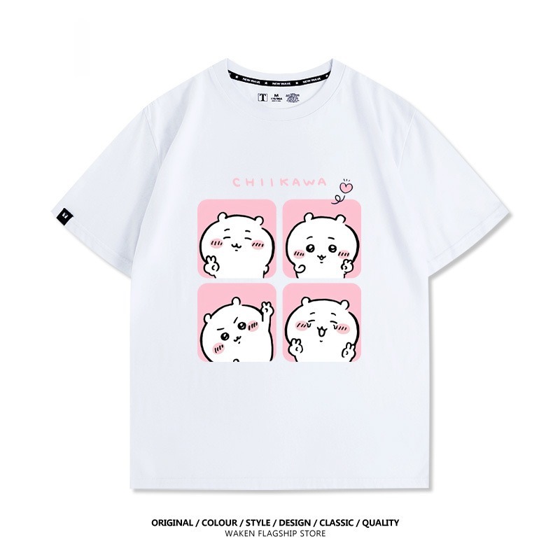 Chiikawa 2025親子情侶男女同款 印花短袖T恤