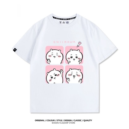 Chiikawa 2025親子情侶男女同款 印花短袖T恤