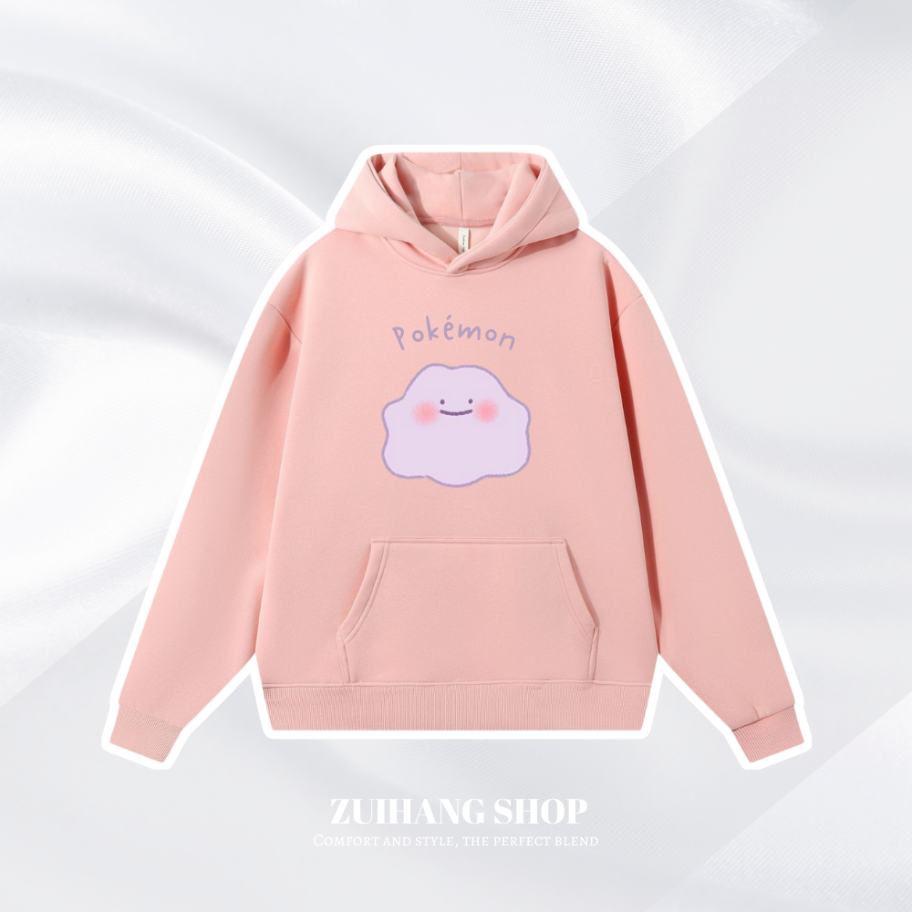 寶可夢Q版新款 親子情侶男女款連帽衛衣-ZUIHANG SHOP