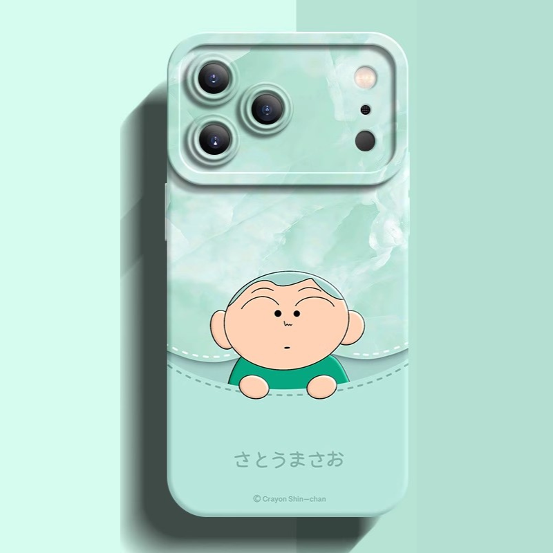 蠟筆小新液態矽膠全包防摔軟殼