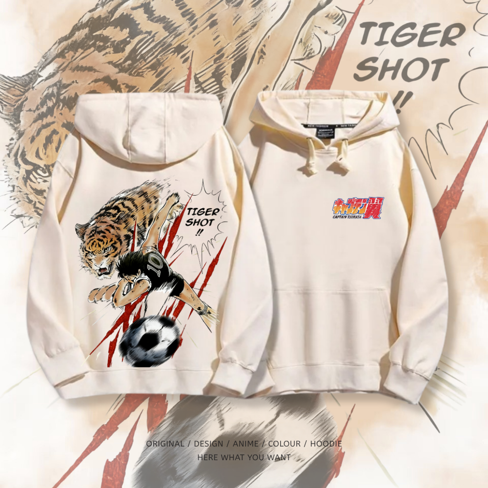 足球小將翼 2025秋冬新款 親子情侶裝連帽衛衣