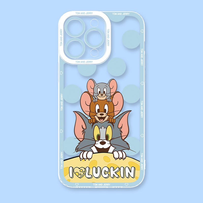 湯姆貓與傑利鼠天使眼透明防摔軟殼