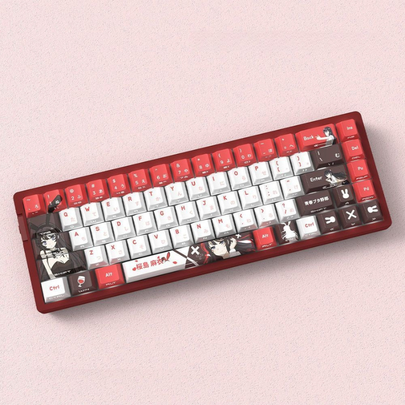 櫻島麻衣 聯名二次元側刻無線機械鍵盤