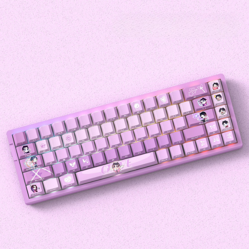 Valorant 慕蝶 聯名二次元側刻無線機械鍵盤