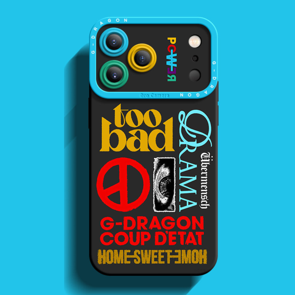 GD權志龍高級感液態矽膠手機殼