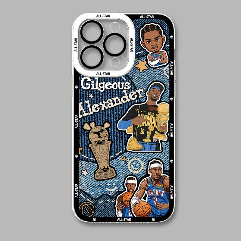 NBA球星天使眼透明防摔軟殼