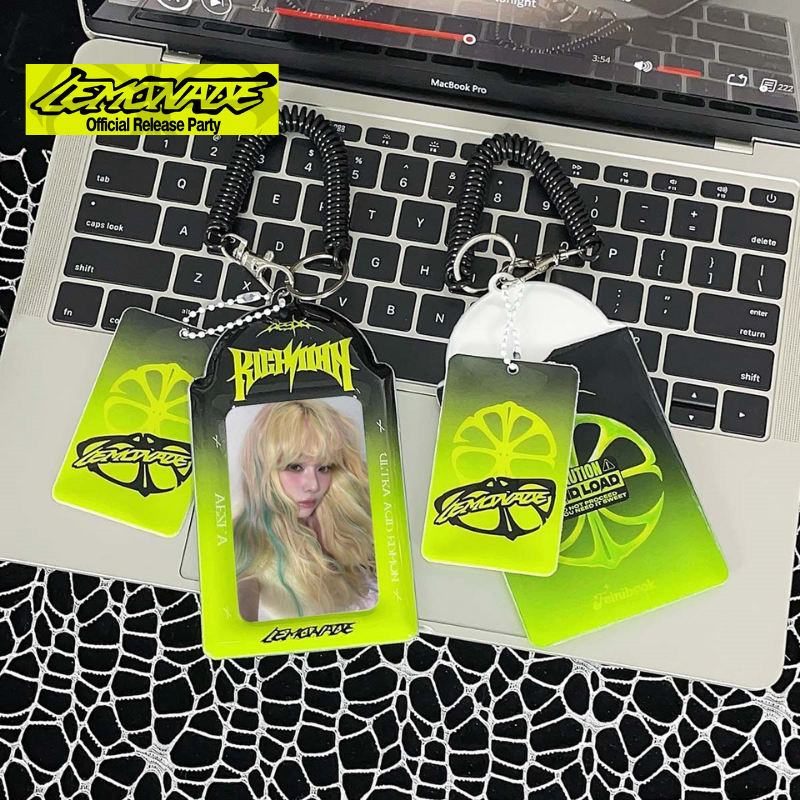 aespa LEMONADE專輯小卡卡套｜3吋簡約透明收納掛件 KPOP粉絲收藏周邊