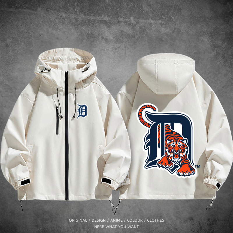 底特律老虎 Detroit Tigers 棒球機能外套｜防風防水戶外衝鋒衣