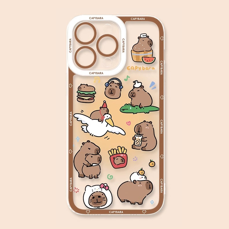 卡皮巴拉天使眼透明防摔軟殼-ZUIHANG SHOP