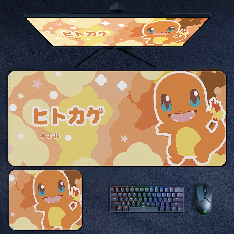 寶可夢 Pokémon 超大滑鼠墊｜加厚電競遊戲桌墊