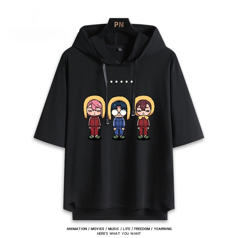 膽大黨新款 親子情侶男女款連帽短袖T恤-ZUIHANG SHOP