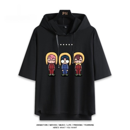 膽大黨新款 親子情侶男女款連帽短袖T恤-ZUIHANG SHOP