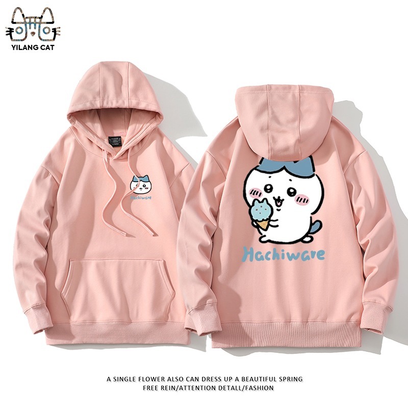 Chiikawa聯名衛衣2025秋冬新款親子情侶裝連帽衛衣