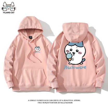 Chiikawa聯名衛衣2025秋冬新款親子情侶裝連帽衛衣